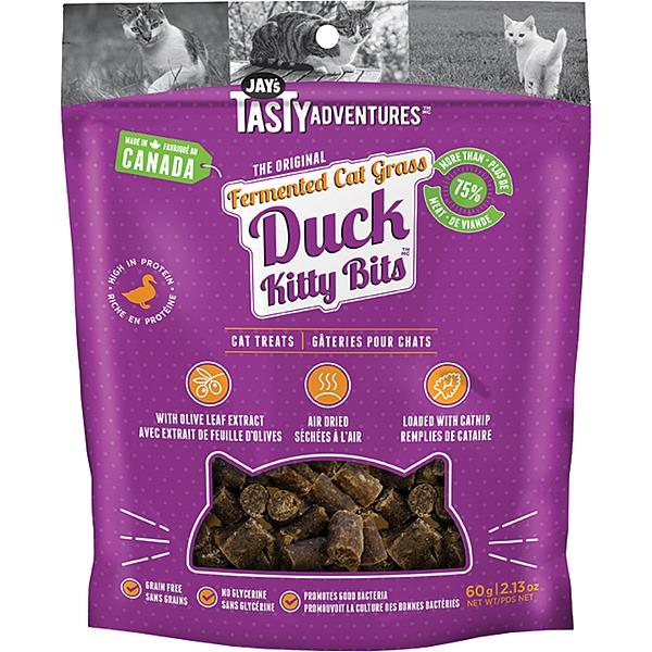 Jay's Kitty Bits, Gâteries Fermentées Pour Chat, Canard, 60-gram