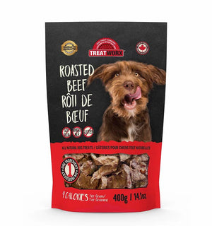 Treatworx Friandises au bœuf rôti pour chiens