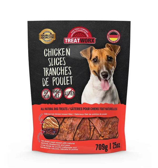 Treatworx Chicken Slices Dog Treats