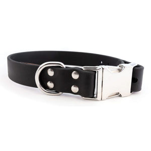 Collier pour chien Auburn Leathercrafters Sparky’s Choice à boucle à libération latérale, Noir