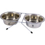 Unleashed Gamelle double Diner en acier inoxydable pour animaux