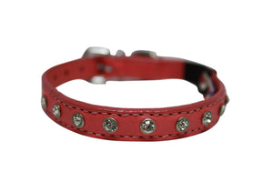Angel Athens Collier pour chat avec strass, Rose Bubblegum
