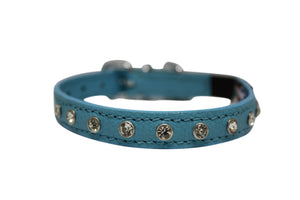 Angel Athens Collier pour chat avec strass, Bleu Bébé
