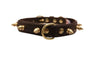 Angel Rotterdam Spiked Dog Collar, Chocolate Brown