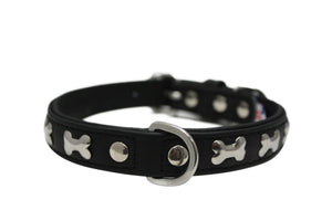 Angel Rotterdam Collier pour chien Bones, Noir Minuit