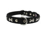 Angel Rotterdam Bones Dog Collar, Midnight Black