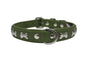 Angel Rotterdam Collier pour chien Bones, Vert Olive