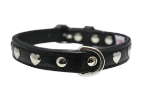 Angel Rotterdam Collier pour chien Hearts, Noir Minuit