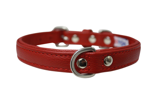 Angel Alpine Plain Dog Collar, Valentine Red