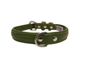 Angel Alpine Collier simple pour chien, Vert Olive