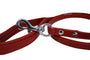 Angel Laisse pour chien Alpine avec poignée rembourrée en cuir, Rouge Valentine