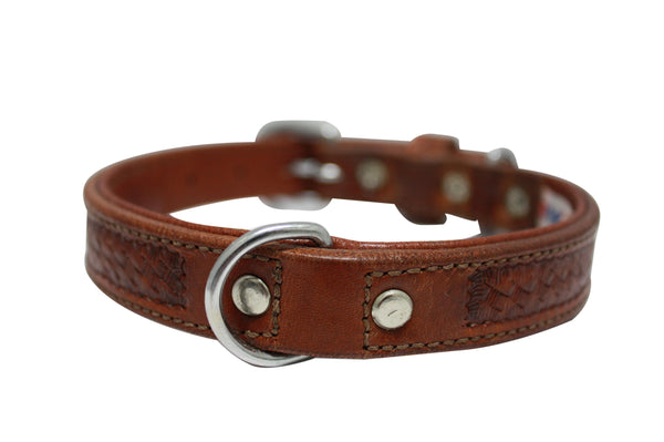 Angel Santa Fe Dog Collar, Brown