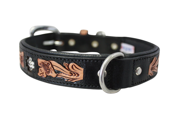 Angel El Dorado Dog Collar, Black