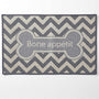 PetRageous Bone Appetit Tapestry Dog Placemat, Taupe, 28 x 18-in