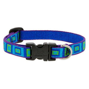 Lupine Pet Original Designs Adjustable Dog Collar, Sea Glass