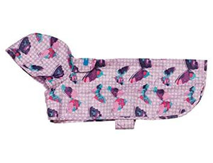 RC Pets Packable Rain Dog Poncho, Butterflies