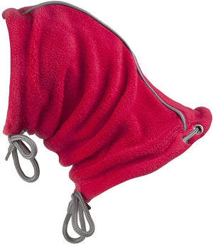 RC Pets Summit Snood Dog Hat & Scarf, Red/Grey