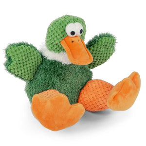 GoDog Jouet à mâcher Canard assis Checkers, Vert