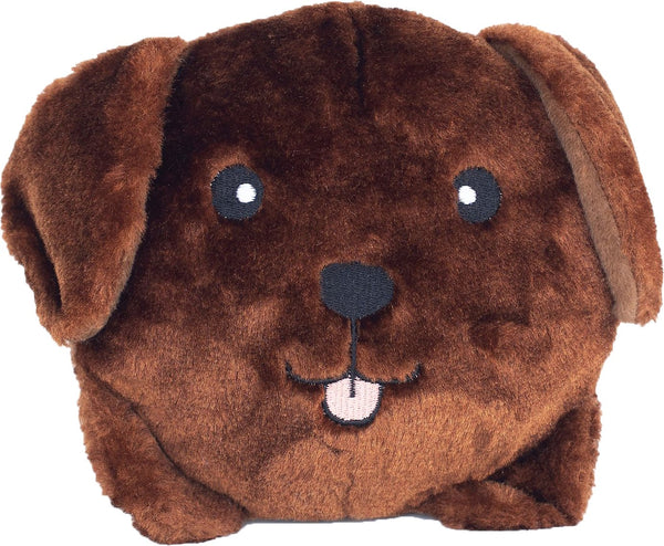 ZippyPaws Squeakie Buns Dog Toy, Chocolate Lab
