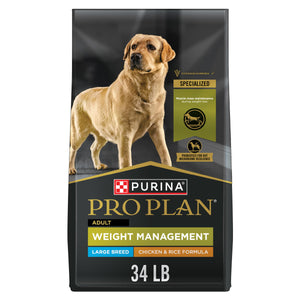 Purina Pro Plan Focus Adult Large Breed Weight Management Formula Nourriture sèche pour chiens, sac de 34 lb