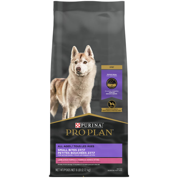 Purina Pro Plan Focus Nourriture sèche pour chiens à toutes les étapes de la vie Petites bouchées Agneau et riz