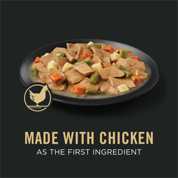 Purina Pro Plan Complete Essentials Chicken & Vegetables Entree Slices in Gravy Adult Wet Dog Food Can
