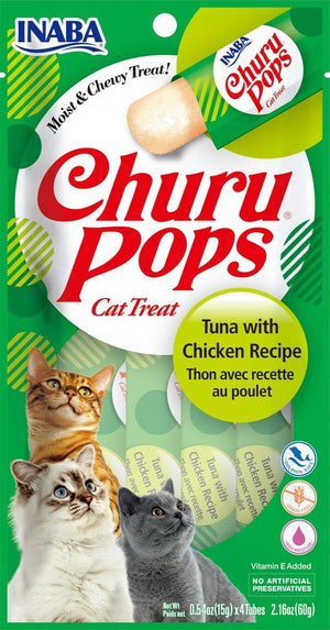 INABA Churu Pops Tuna with Chicken Grain-Free Cat Treats