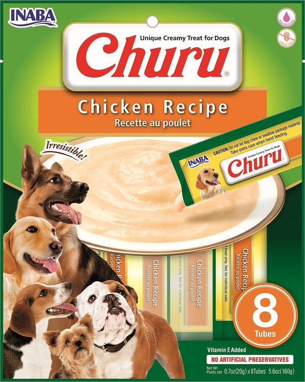 INABA Dog Churu Poulet Friandises sans céréales pour chiens