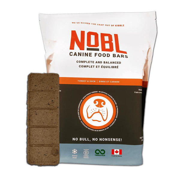 NOBL Canine Food Bar Turkey & Duck Freeze-Dried Dog Treats