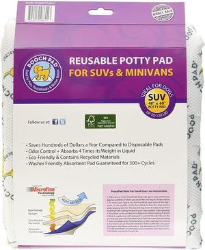 PoochPad Tapis d'apprentissage réutilisable pour SUV et minivans, blanc