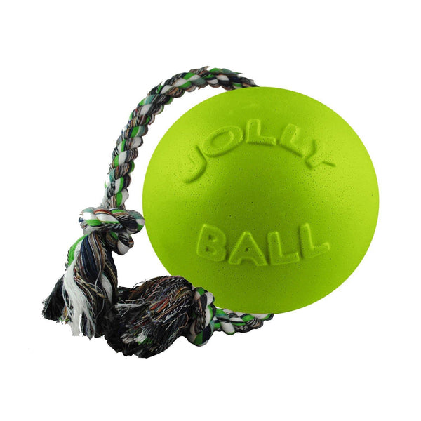 Jolly Pets Romp-n-Roll Dog Toy, Green Apple