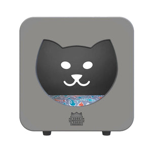 Kitty Kasas Bedroom Cube Standard Snap-On Cat House, Light Gray