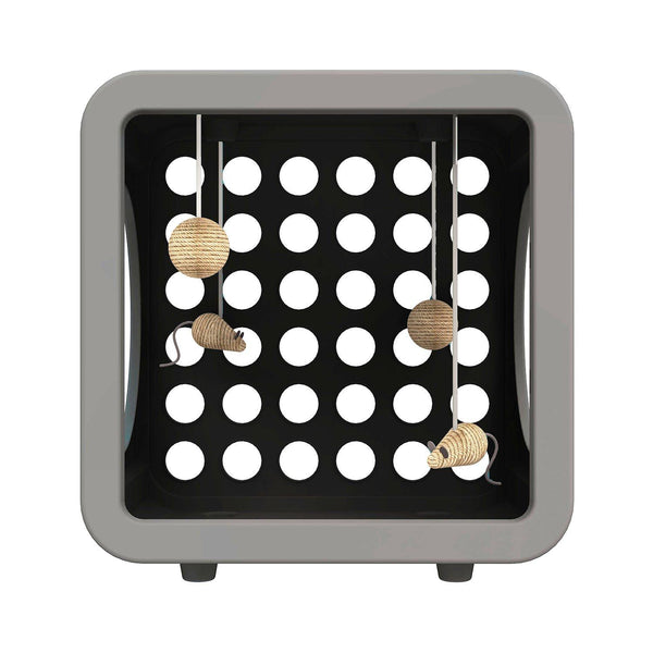 Kitty Kasas Recreation Cube Standard Snap-On Cat House, Gray