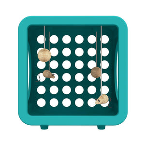 Kitty Kasas Recreation Cube Standard Snap-On Cat House, Teal