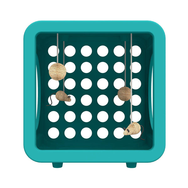 Kitty Kasas Recreation Cube Standard Snap-On Cat House, Teal