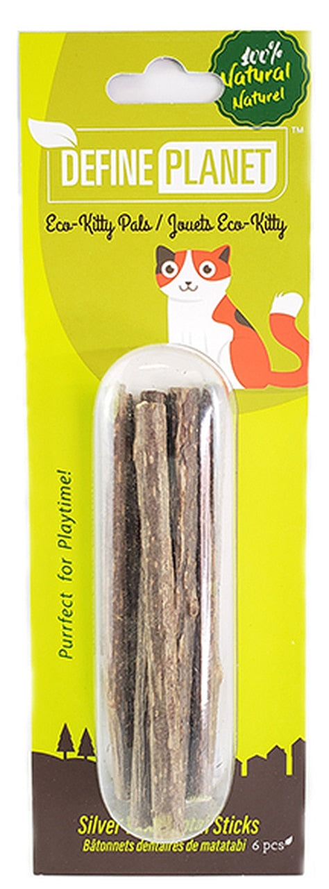 Define Planet Silver Vine dentaire Sticks Jouet pour chat