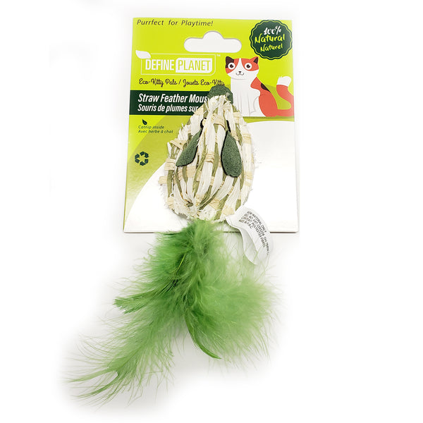 Define Planet Straw Feather Mouse Jouet pour chat