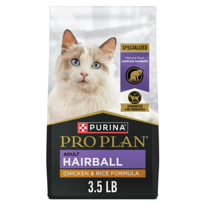 Purina Pro Plan Focus Adulte Gestion des Boules de Poils Formule Poulet & Riz Croquettes pour chat