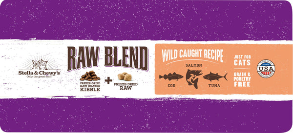 Stella & Chewy's Raw Blend Wild Caught Salmon Dry Cat Food