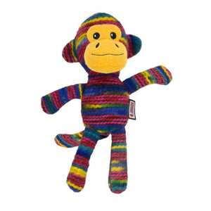 KONG Yarnimals Monkey Dog Toy, Multi-Colored