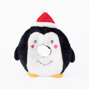 ZippyPaws Holiday Donutz Buddies Penguin Dog Toy