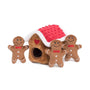 ZippyPaws Holiday Burrow Gingerbread House Dog Toy