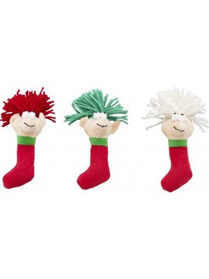 Ethical Pet Spot Lutin laineux des fêtes avec herbe à chat, personnage variable
