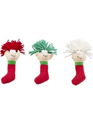 Ethical Pet Spot Holiday Wooly Elf with Catnip Cat Toy, Character Varies