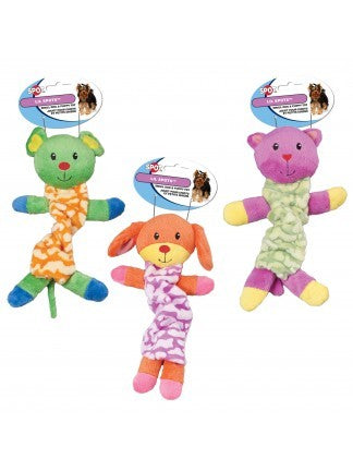 Ethical Pet Spot Jouet pour chien élastique en peluche Lil Spots, Couleur variable, 9 pouces