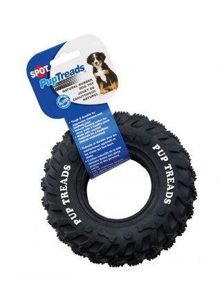 Ethical Pet Spot Jouet pour chien en caoutchouc recyclé Pup Treads, 6 pouces