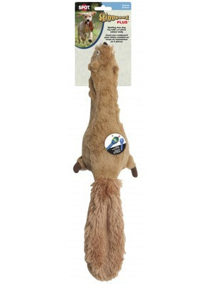 Ethical Pet Spot Ethical Pet Spot Skinneeez Plus Squirrel Dog Toy, 15-in