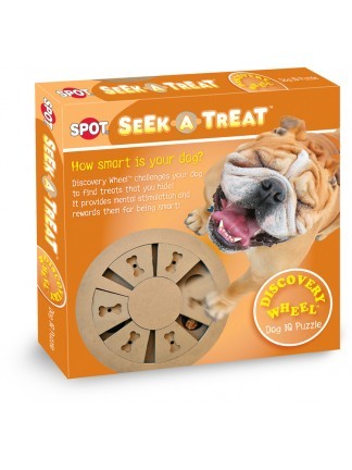 Ethical Pet Spot Seek-A-Treat Discovery Wheel Puzzle Dog Toy
