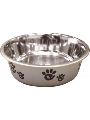 Ethical Pet Spot Barcelona Dog Bowl, Pearlized Silver