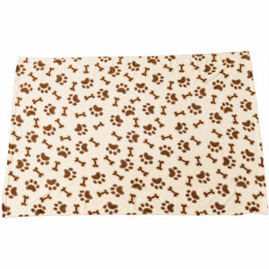 Ethical Pet Spot Couverture pour chien Snuggler Bones/Paws Print, Crème